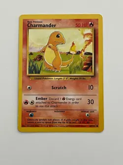 1999 Base Set 46/102 Charmander - Classic Common - Starter Pokemon - Image 1