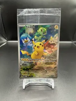 Pokemon Pikachu SVP027 Pokemon Center Stamped Scarlet & Violet Promo - SEALED - Image 1