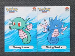 Pokemon 1997 Nintendo Infinity Shiny Set Shining Horsea Seadra - Image 1