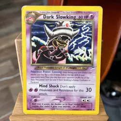 Pokemon TCG Dark Slowking Neo Destiny Card 20/105 Unlimited Rare LP+ - Image 1