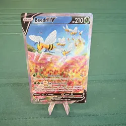 Pokemon Beedrill V Full Art Ultra Rare Holo 161/189 210HP Astral Radiance - Image 1