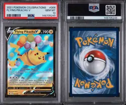 2021 POKEMON CELEBRATIONS #006 FLYING PIKACHU V PSA 10 - Image 3