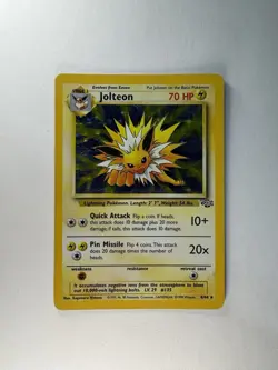 Pokemon Jolteon Jungle Holo Rare 04/64 70 HP Unlimited 1999 English - Image 1