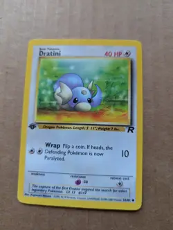 2000 Pokemon Team Rocket First Edition Dratini #53/82 - Image 1