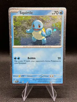 Pokemon TCG - Squirtle SV#48 Holo Cosmos Black Star Promo Rare - Image 1