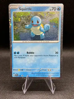 Pokemon TCG - Squirtle SV#48 Holo Cosmos Black Star Promo Rare - Image 4