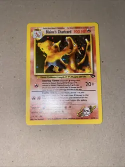 Pokemon Blaine's Charizard Gym Challenge Holo Rare 2/132 100 HP Unlimited - Image 1