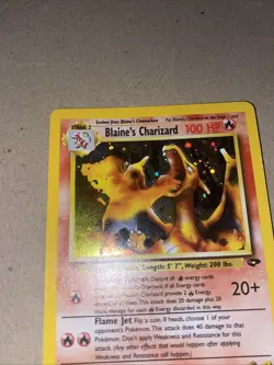 Pokemon Blaine's Charizard Gym Challenge Holo Rare 2/132 100 HP Unlimited - Image 3