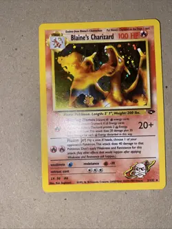 Pokemon Blaine's Charizard Gym Challenge Holo Rare 2/132 100 HP Unlimited - Image 4