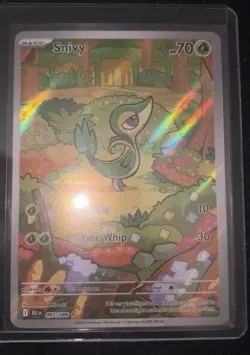 Pokemon TCG Snivy IR Black Bolt English Holo Card 087/086 - Image 1
