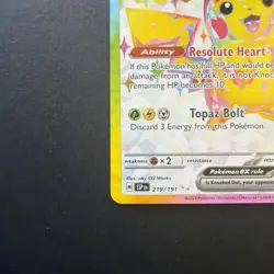 Pokemon: Pikachu EX Ultra Rare Full Art Holo Surging Sparks 219/191 - NM- - Image 4