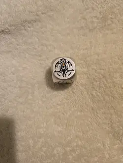 Silver Virture -Metal Dice X1 -Tales of Ecclesia - Mana Moon Yu-Gi-Oh Near Mint - Image 1