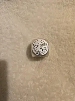 Silver Virture -Metal Dice X1 -Tales of Ecclesia - Mana Moon Yu-Gi-Oh Near Mint - Image 3