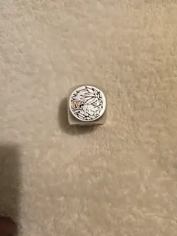 Silver Virture -Metal Dice X1 -Tales of Ecclesia - Mana Moon Yu-Gi-Oh Near Mint - Image 4