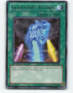 Gladiator's Return #LCGX-EN255 1st Edition YuGiOh Card - Image 1