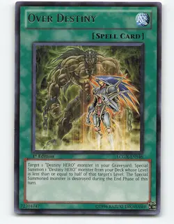 Over Destiny #LCGX-EN146 Rare 1st edition Yugioh Card - Image 1