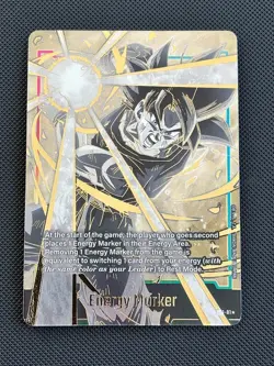 Dragon Ball Fusion World Card Case Promo Energy Marker (E01-01) Gold Alt Art - Image 1