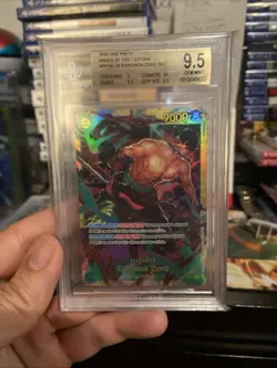 Roronoa Zoro #OP06-118 SEC One Piece Wings of the Captain ENGLISH BGS 9.5 - Image 4