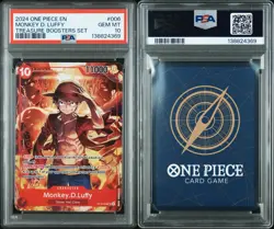 2024 One Piece Promo Monkey D Luffy PSA 10 Treasure Boosters Set #006 - Image 1