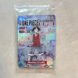 Bandai Monkey.D.Luffy P-055 One Piece Promotion Promo Holo Card CCG English - Image 1