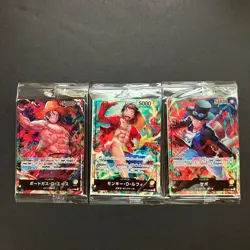 ONE PIECE Card Game 7 seven eleven promo luffy Ace Sabo leader 3set japan V8 - Image 1