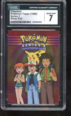CGC 7 Pokemon Topps Series Checklist - Image 1