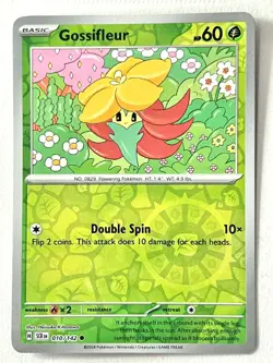 Gossifleur 010/142 Reverse Holo Common Stellar Crown Pokemon TCG - Near Mint NM - Image 1