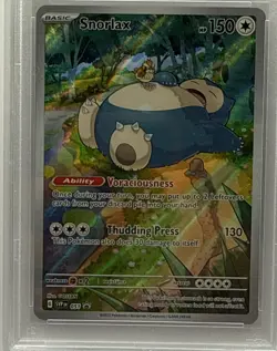 SNORLAX PSA 9 2023 POKEMON SV BLACK STAR PROMOS SVP EN #051 151 ETB MINT 798 - Image 3