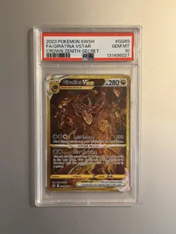 Pokemon Giratina VSTAR Secret Rare Full Art Holo Crown Zenith GG69/GG70 PSA 10 - Image 1