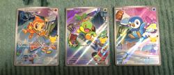 Pokemon First Partner-Turtwig 040, Chimchar 041, Piplup 042 Gen 4 - Image 1