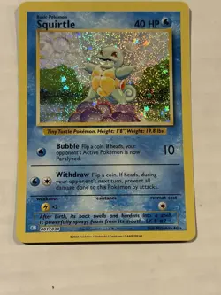 POKEMON Squirtle #001/034 Trading Card Game Classic NM - Image 1