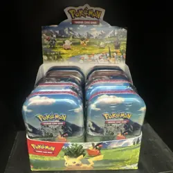 Pokemon TCG Ascended Heroes MINI TIN DISPLAY BOX Factory Sealed 10x Tins - Image 1