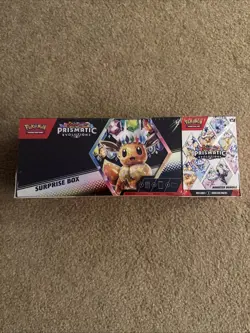 Pokemon Prismatic Evolutions Surprise Box and Booster Bundle 2 Pack - Image 1