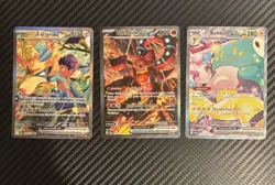 Pokemon TCG - Zacian, Volcanion, Bellibolt - 3 Card Holo EX Lot - JTG - SIR Lot - Image 1