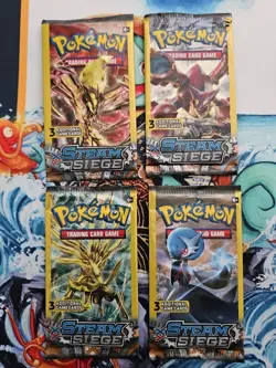 Pokemon Sun & Moon Celestial Storm Steam Siege 3 Card Mini Booster Packs Lot - Image 3