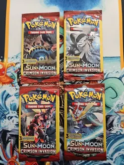Pokemon Sun & Moon Celestial Storm Steam Siege 3 Card Mini Booster Packs Lot - Image 5