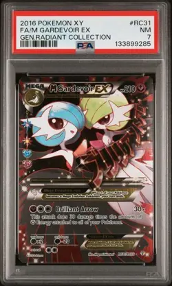 Pokemon 2016 Generations Radiant Collection Full Art EX Gardevoir #RC30 PSA 7 - Image 1
