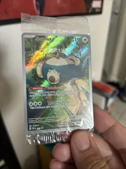 Pokemon TCG Snorlax Promo Scarlet & Violet 151 Black Star Holo Card#051 SEALED - Image 1