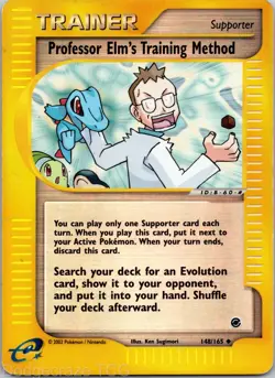 Professor Elm's Training Method 148/165 Expedition Pokemon Reverse Holo HP - Image 1