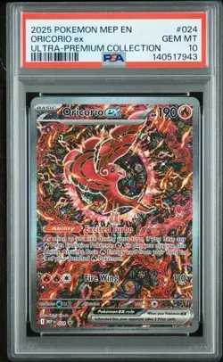 PSA 10 2025 POKEMON MEP STAR PROMO #024 ORICORIO ex ULTRA-PREMIUM COLLECTION - Image 1