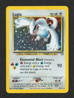 2000 Pokemon Neo Genesis Lugia Holo 9/111 MP/LP Vintage WOTC - Image 1