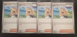 Lillie’s Determination 4X Playset Pokemon TCG Mega Evolution 119/132 Uncommon NM - Image 1