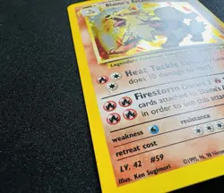 2000 Pokemon Gym Challenge Blaine’s Arcanine Holo 1/132 LP Clean WOTC Vintage - Image 3
