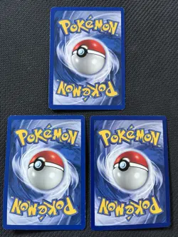1999 Pokemon Shadowless Lot Squirtle Poliwag Staryu WOTC Base Set 3 Card Lot - Image 2