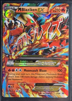 M Blaziken EX - XY86 - 2015 Pokemon XY Black Star Promo - LP/MP - Image 1
