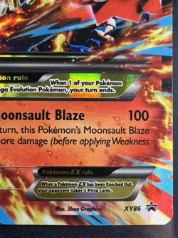 M Blaziken EX - XY86 - 2015 Pokemon XY Black Star Promo - LP/MP - Image 5