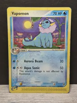 2003 Vaporeon 25/100 - Sandstorm Non-Holo Regular Rare - Pokemon TCG - Image 1