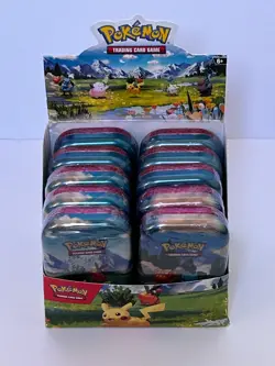 Pokemon TCG Ascended Heroes Mini Tin Full Set & Display Lot Of 10 - Image 1