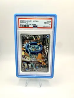 Squirtle Illustration Rare - PSA 10 - SHIPPED W GUARD - Pokemon 2024 SCR 148/142 - Image 1