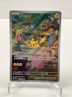 Pokemon TCG Pikachu IR 173/165 Sv: Scarlet & Violet 151 Illustration Rare Holo - Image 1